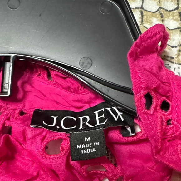 J. Crew Hot Pink Eyelet Dress - Picture 6 of 6